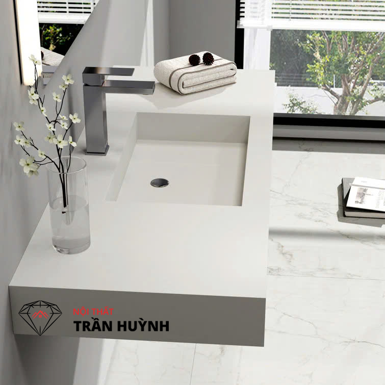 Lavabo đá nhân tạo Solid Surface - Lựa chọn cho không gian sống hoàn hảo